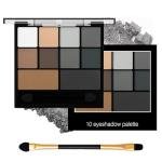 INBOLM Smokey Eyeshadow Palette - 10 Matte Shades