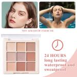 Nude Eyeshadow Palette with Brushes - Long Lasting