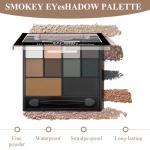 INBOLM Smokey Eyeshadow Palette - 10 Matte Shades