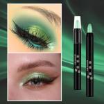 Bright Green Shimmer Eyeshadow Stick for Easy Application