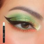 Bright Green Shimmer Eyeshadow Stick for Easy Application