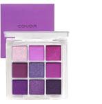 Purple Pearlescent Eyeshadow Palette - 9 Stunning Shades