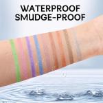 Apooliy Waterproof Purple Glitter Eyeshadow Powder
