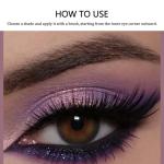 Purple Pearlescent Eyeshadow Palette - 9 Stunning Shades