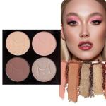 4 Color Pink and Brown Eyeshadow Palette