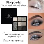 Gothic Smoky Eyeshadow Palette with 9 Colors