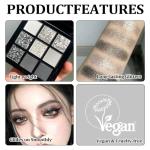 Gothic Smoky Eyeshadow Palette with 9 Colors