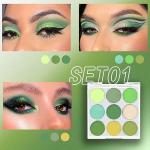 Teekerwan 9-Color Shimmer and Matte Eyeshadow Palette