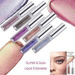 12 Colors Glitter Liquid Eyeshadow - Waterproof & Long Lasting