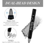 Wimony Black Glitter Eyeshadow Stick for Smoky Looks