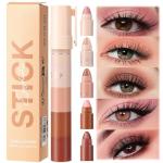 5-Color Velvet Matte Eyeshadow Stick Set