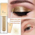 Metallic Glitter Eyeshadow with Gold Eyeliner Pen