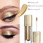 Metallic Glitter Eyeshadow with Gold Eyeliner Pen