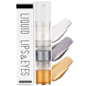 Metallic Silver Gold Shimmer Eyeshadow Liquid
