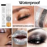 Metallic Silver Gold Shimmer Eyeshadow Liquid