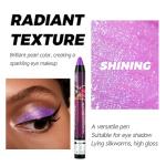 Bright Purple Shimmer Eyeshadow and Eye Color Crayon