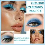 Blue Shimmer Pressed Powder Eyeshadow - Highly Pigmented
