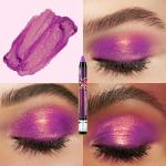 Bright Purple Shimmer Eyeshadow and Eye Color Crayon