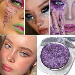 Purple Glitter Eyeshadow Palette - 5 Shimmering Shades