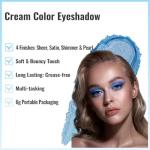 Blue Shimmer Pressed Powder Eyeshadow - Highly Pigmented