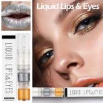 Metallic Silver Gold Shimmer Eyeshadow Liquid