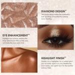 Purple Glitter Eyeshadow Palette - 5 Shimmering Shades