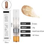 Metallic Silver Gold Shimmer Eyeshadow Liquid