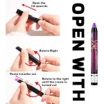 Bright Purple Shimmer Eyeshadow and Eye Color Crayon