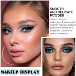 Blue Shimmer Pressed Powder Eyeshadow - Highly Pigmented