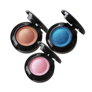 Blue Shimmer Pressed Eyeshadow with Brush and Mirror