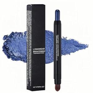 Blue Waterproof Eyeshadow Stick with Blending Brush