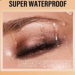 Blue Shimmer Pressed Eyeshadow with Mirror & Brush