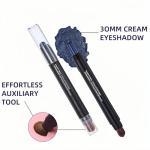 Blue Waterproof Eyeshadow Stick with Blending Brush