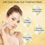 24K Gold Under Eye Masks - 16 Pairs