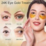 24K Gold Under Eye Masks - 16 Pairs