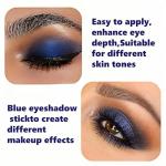 Blue Waterproof Eyeshadow Stick with Blending Brush