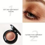 Golden Brown Waterproof Eyeshadow with Mirror & Brush