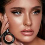 Golden Brown Waterproof Eyeshadow with Mirror & Brush