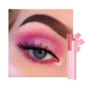 Pink Pearl Shimmer Eyeshadow Stick with Gold Glitter