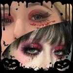 Bright Red Shimmer Eyeshadow Palette for Bold Looks
