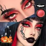 Bright Red Shimmer Eyeshadow Palette for Bold Looks