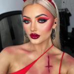 Bright Red Shimmer Eyeshadow Palette for Bold Looks