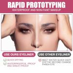 Aomig Waterproof Felt Tip Eyeliner Pen - Brown