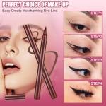 Aomig Waterproof Felt Tip Eyeliner Pen - Brown