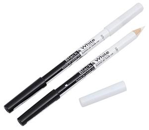Saffron Dual-Color Black & White Eyeliner Pencil
