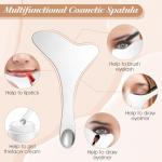 Stainless Steel Eyeliner Stencils with Leather Case