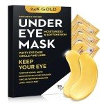 24K Gold Collagen Under Eye Masks - 20 Pcs