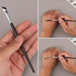 Silicone Eyeliner Aid and Brush Set - Purple