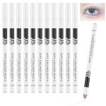 12 Pack Waterproof White Eyeliner Pencils