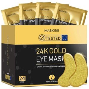 24K Gold Under Eye Patches with Collagen & Hyaluronic Acid